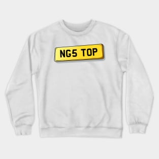 NG5 TOP - Top Valley Number Plate Crewneck Sweatshirt